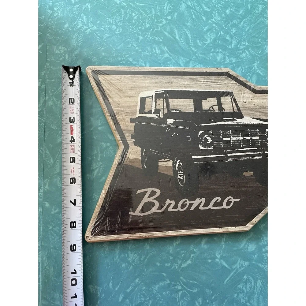 FORD BRONCO ARROW WOOD SIGN 24 X 8.5